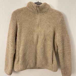 Uniqlo Beige Teddy Jacket